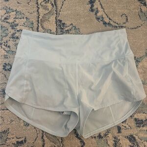 Lululemon Athletica Light Blue speed up Shorts